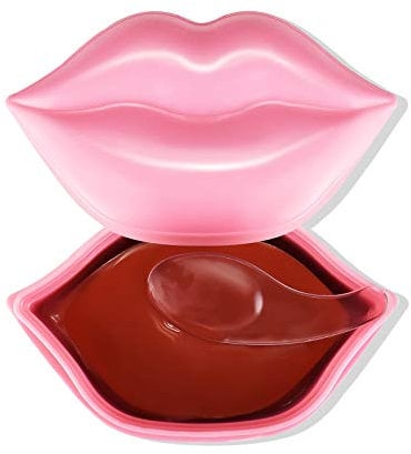 KYDA 20Pcs Moisturizing Lip Mask Set, Collagen Lip Sleep Mask Reduces Lip Lines and Natural Moisture Lip Mask Patches,Effectively Anti-Wrinkle and Nourish The Lip Skin Nourishes Lip Care Pad