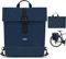 LARKSON Fahrradtaschen für Gepäckträger Damen & Herren Dunkelblau - Tammo Bike - 2 in 1 Fahrrad Tasche Rucksack & Gepäckträgertasche Hinten - Wasserabweisend