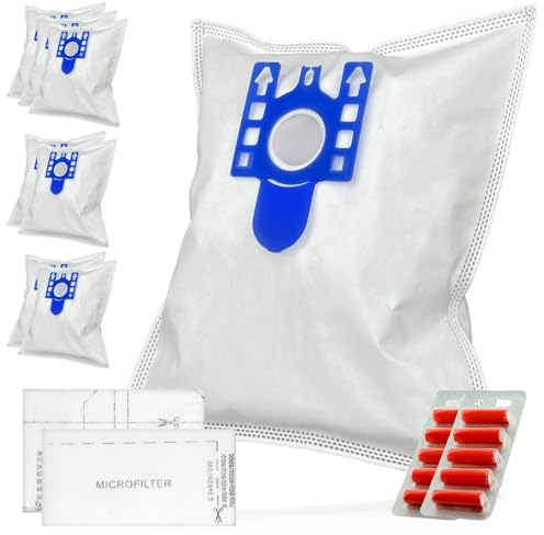 SPARES2GO GN Type Bags compatible with Miele S3800 S5281 Vacuum Cleaner (Pack of 8 Bags + 10 Fresheners)