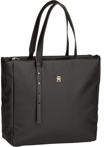 Tommy Hilfiger Damen TH Soft Tragetasche, Schwarz