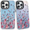 SharkProten Case for iPhone 13 Pro Max Phone Case Cover Holographic Laser Bling Kawaii Pattern TPU PC Shockproof Anti-Scratch Bumper Phone Shell for Women Girls Female Femininity 6.7 Inch