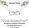 CERSLIMO Geschenke für Mutter Kette Silber 925 Unendlichkeitszeichen, Muttertagsgeschenke Halskette Infinity Herz Zirkonia Anhänger Mama Geburtstag Geschenk Weihnachten Geburtstagsgeschenk