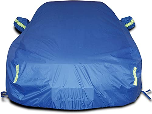 nenyan Autoabdeckung Outdoor Vollgarage Winter passend für Honda Civic Fastback 1995-2001 | Auto abdeckplane Wasserdicht & Staubdicht Wetterfeste | Atmungsaktive Autoplane Autogarage, Blau