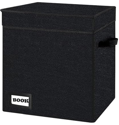 YNSZAS Collection Comic Book Storage Boxes, Protector Organizer 11.8 X 9.8 X 7.8 Collapsible Short Box Holds 160-180 Comic Book Heavy Duty Bin Container Holder Shelf