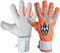Keeperking Torwarthandschuhe für Erwachsene Fußballhandschuhe Herren Innennaht Profi Grip 4mm Fester Sitz Unisex Jonior (10,Q-Orange-BHyb)