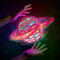 Fliegender Ball, Mini Drohne Spielzeug Für Kinder Jungen Mädchen, Flying Boomerang Ball ab 6 Jahren mit LED Licht, Hand Controlled Hover Ball Geschenke, Cooles Flugzeug Spielzeug für 6-12 Jahre - Rot