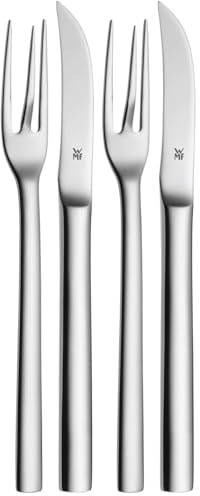 WMF Nuova Pellkartoffelbesteck Set 2-teilig, 16 cm, Pellkartoffelgabel, Pellkartoffelmesser, Cromargan Edelstahl poliert, spülmaschinengeeignet, 18.2 x 4.2 x 2 cm (Packung mit 2)