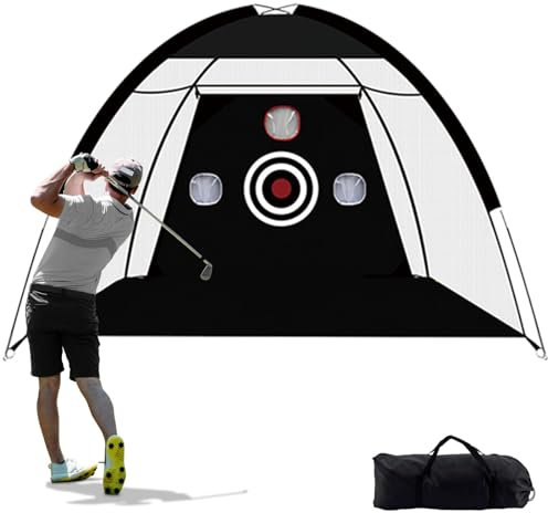 TTCB Sports Golf Net Indoor/Outdoor - 10x7FT Hitting Net Accessories, Chipping Training Aid, Backyard Driving Simulator Practice Net, Golf Gifts for Men & Accessories