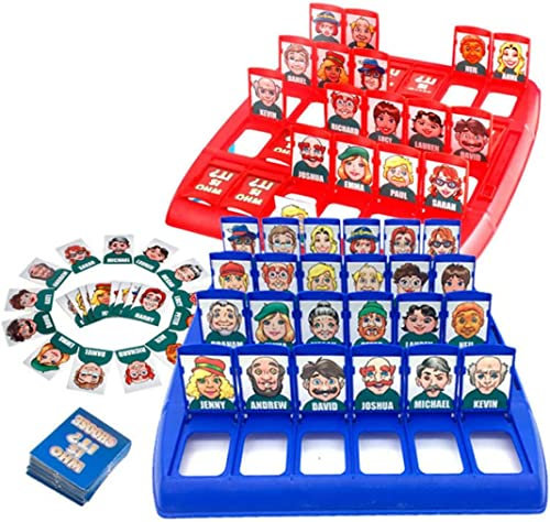 Guess Who is it Board Game for Kids, Guess Cartoon Identity Strategy Board Game For Boys And Girls, Funny Family Guessing Board Games Parent-Child Educational Toys Gifts for Kids Ages 6 and Up