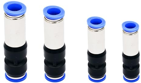 4 Stück Rückschlagventil 6mm 8mm 10mm 12mm Pneumatische Luft Schnelldruck zum Anschließen der Armatur