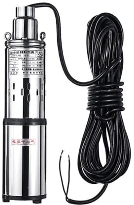 Pompe immergée en acier inoxydable 24 V, débit de 1,2 m³/h, max Lift 30 m, diamètre de pompe 77 mm