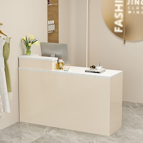 Empfangstheke, Kassierer Counter, Laden-Theke, Verkaufstheke, Rezeptionsmöbe, Rezeption Schreibtisch, Einfacher Theke, Empfangstresen Vorn, Empfangstresen, Für Klinik,Salon, Lobby (Color : A-6, Size
