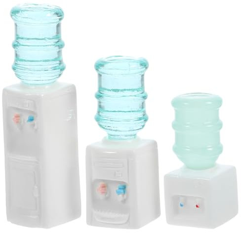 ORFOFE Miniature Water Dispenser Model 3 Pack for Miniature Scene Perfect for Dollhouse Decorations