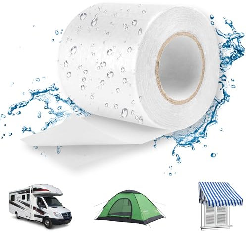 Lechin Nastro Sigillante Impermeabile / 5,7cm x 5m Nastro adesivo professionale per condotti/Nastro telato per riparazioni generiche/zanzariere/tubi di gomma e plastica/PE/trasparente