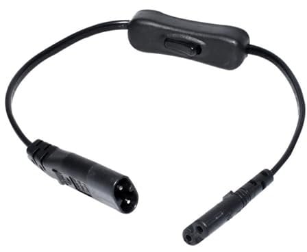 MOIDHSAG 8 Figure C7 To C8 Power Cable With Switches IEC C7 To C8 Extension Cord Line With Power Button For Digital Cameras