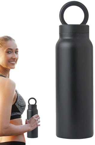 Vacuum Insulated Magnetic Water Bottle – 24oz Gym & Sport Bottle With Phone Holder | Leak-proof Magnetic Bottle For Outdoor Riding, Car & Gym