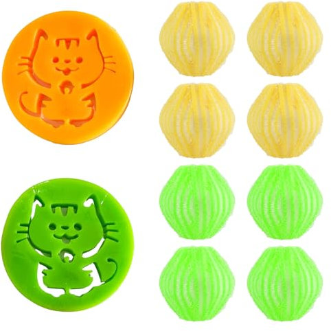 10 Pcs Pet Hair Remover Laundry Balls, Reusable Lint Catcher for Washing Machine, Laundry Bedding Clothes