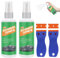 Klebereste Entferner 2 PCS Klebstoffentferner, Etikettenlöser,Aufkleber Entferner, Etikettenentferner, Kommt mit 2 Klingen,Entfernt Hartnäckige Etiketten von Allen Glatten Oberflächen (100ml)