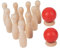 SUPVOX Educational Bowling Toys for Children Boys and Girls Bowling Set 2-5 8-12 Family Interaction Game Wooden Bowling Balls