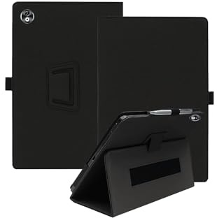 Schutzhülle für DOOGEE T40 Pro Tablets 12 Zoll - Android 14 Tablet Cover mit Handschlaufe, Ständer, Anti-Drop-Funktion & leichtes Design - schlank und einfach, Schwarz
