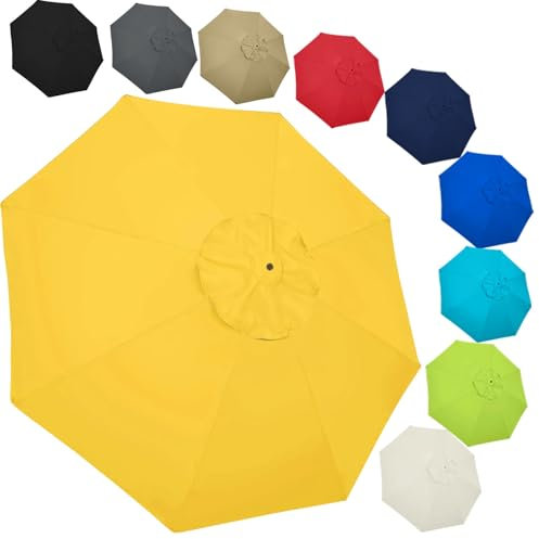 Sonnenschirm Baldachin Ersatz Sonnenschutz Stoff Sonnenschirm Ersatzbezug Regenschirm UV-Schutz Überdachung Ersatztuch/Ersatzabdeckung