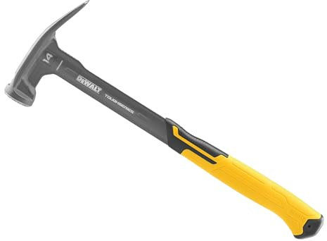 Dewalt Mig Weld Milled Face Rip Claw Hammer 400g (14oz), Its Lightweight Design Produces a Fast Swinging and Reduced Fatigue.