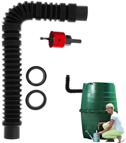 WJnflQN Regenwassertonne Anschluss - Wassertank Anschluss Set - Regenwasseradapter Anschlusskit Für Unterirdische Bewässerung Garten Teich Dach Gartenhaus