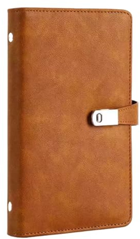 Visitenkarten Aufbewahrung, PU Leder Visitenkartenmappe (Braun, A6*1) | Visitenkartenhalter, Hülle für Visitenkarten Buch 120 Karten,Business Card Organizer Holder für Büro, Reisen