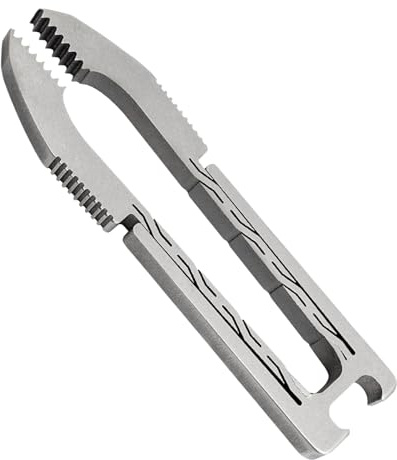 Woalopted Eyebrow Tweezers Titanium Alloy Precision Tweezers with Bottle Opener Function Outdoor Gadget for Crafts Plucking On the Go Camping Hiking Travel Household