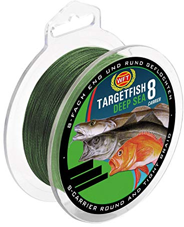 WFT TF8 Surf Deep Sea Green 350m - Meeresschnur zum Pilkangeln, geflochtene Angelschnur zum Meeresangeln, Schnur für Norwegen, Durchmesser/Tragkraft:0.30mm / 28kg Tragkraft