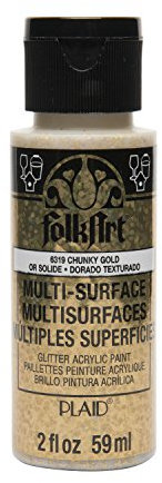 FolkArt Plaid Multi-Surface Paint | Colours Listed 59ml (2oz) Chunky Gold
