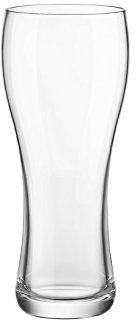 Bormioli Rocco 6 Bicchiere Vetro Birra New Weizen Cl66, Trasparente