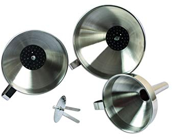 Laser 7099 Stainless Steel Funnel Set 3pc