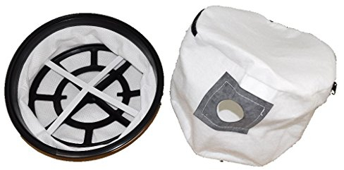 Yourspares Fits Numatic GEORGE, Harry, HENRY and HETTY Washable Reusable Cloth Vacuum Cleaner Dust Bag With Zip and 12 Microfibre Cloth Main Filter