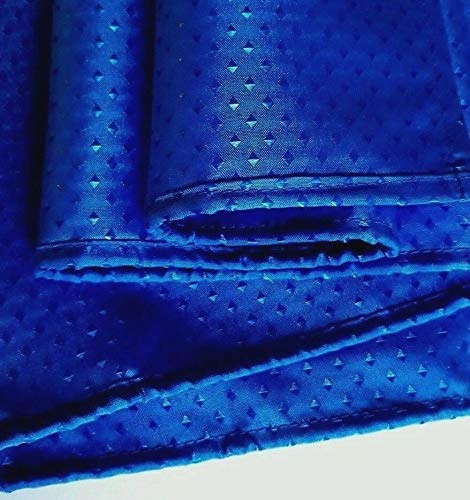 RTS Blue Diamond Fabric Shower Curtain - weighted hem - rustproof eyelets - water resistant - machine washable (W180 x L180)