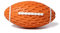 KOL Hundespielzeug Ball Haustier Quietschspielzeug Gummi Rugbyball Interaktives Kauspielzeug Apportierspielzeug Ball für Hunde, Orange