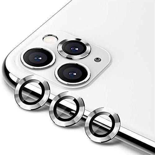 Camera Lens Protector, 2 in 1 Back Camera Screen Protector Glass + Metal Lens Ring for iPhone 11 12 Pro MAX