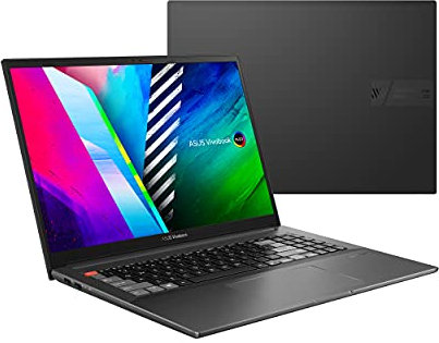 ASUS VivoBook Pro 16X OLED M7600QC-L2002T - Portátil 16 WQUXGA (Ryzen 7 5800H, 16GB RAM, 1TB SSD, GeForce RTX 3050 4GB, Windows 10 Home) 0º Negro - Teclado QWERTY español