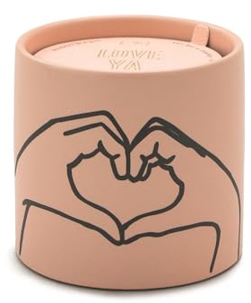Paddywax Scented Candles Artisan Impressions Candle in Matte Ceramic Container, 163g, Love Ya