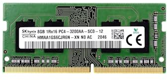 SK Hynix 8GB SODIMM DDR4 3200 PC4 1Rx16 HMAA1GS6CJR6N-XN SO-DIMM Laptop RAM Memory for Dell HP Lenovo and Other Systems