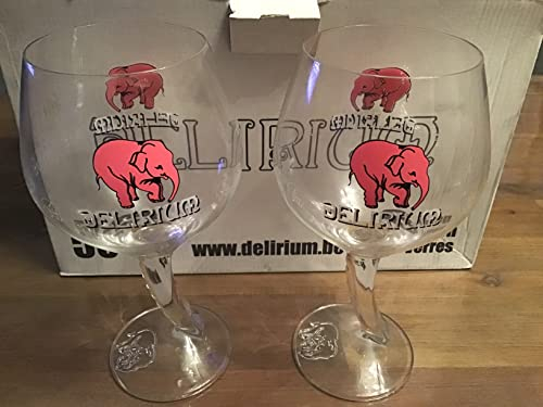 Lot de 2 verres à bière delirium 50cl neuf