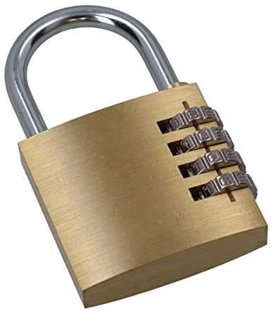 50mm Brass Combination Padlock Lock Security Shed Garage Door Luggage 1pc
