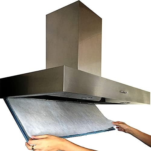Filtro Cappa Universale Ritagliabile Antigrasso e Aspirante da Cucina 90x40 Bianco Assorbi Fumo