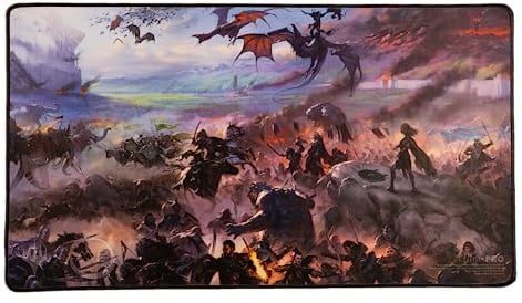 Ultra Pro MTG Spielmatte The Lord of The Rings: Tales of Middle-Earth - Black Stitched Playmat