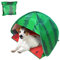 HACRAHO Hundestrandzelt Sonnenschutz, 1 Pack Wassermelone Tragbares automatisches Pop-up Sonnenschutzzelt Sofortiges Sonnendach für Welpen kleine Haustiere, L