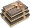 Warmhm 3 Stück Kartons Stapelbare Weihnachten Geschenk Karton Weihnachtsbox Schatulle Geschenk Boxen Geschenkkartons Kind Hemdenschachtel Geschenkbox