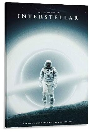 Interstellar Filmposter 2014 (1) Poster, Gemälde, Leinwand, Wandkunst, Wohnzimmer, Poster, Gemälde, 20 x 30 cm