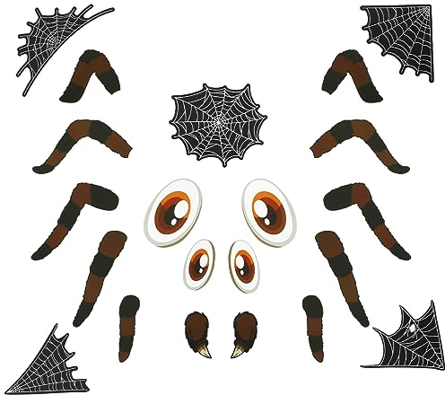 BOBASH Halloween Garagentor Deko, Halloween Aufkleber Muster mit Flügel Augen Hörner Fang Zähne, Halloween-Garagendekoration, Halloween Haus Wand Tür Deko, Wandtatto Grusel Deko für Garagentor