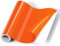 EPRCUT Vinylfolie Plotter, Plotterfolie Vinyl Rolle Orange Glänzende, Selbstklebende Folie Permanentes Dauerhaften Aufklebern 30,5 x 457cm Vinylfolie für Cricut, Silhouette Cameo, Bastelprojekte