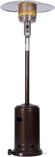 Freistehender Gas-Terrassenheizer für den Außenbereich, Stehheizofen, Propangas, tragbar, mit automatischer Abschaltung und einfachem Zündsystem